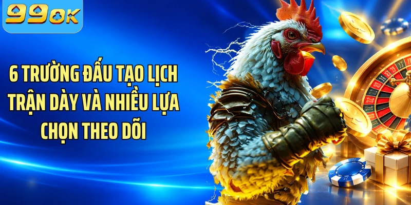 6 trường đấu tạo lịch trận dày và nhiều lựa chọn theo dõi